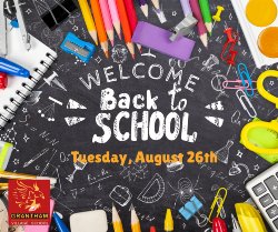 First day of school August 26th